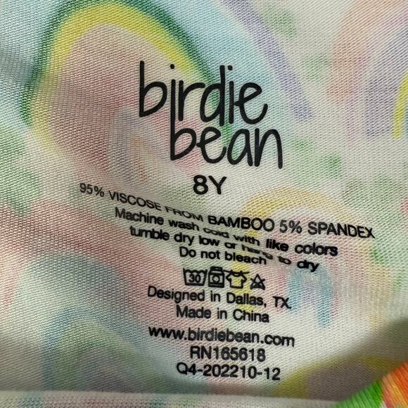 Birdie Bean Girls Riley Rainbow Dress & Leggings Set Size 8Y Colorful Outfit - Picture 2 of 4